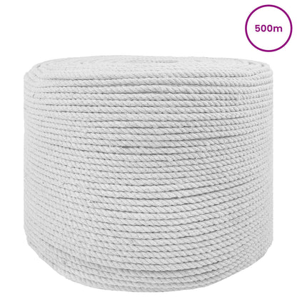 Cotton Twine 4 mm 500 m White 100% Cotton