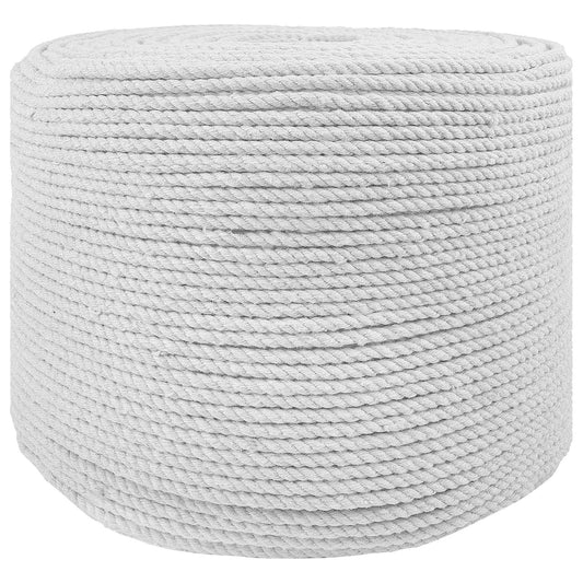 Cotton Rope 8 mm 250 m White 100% Cotton