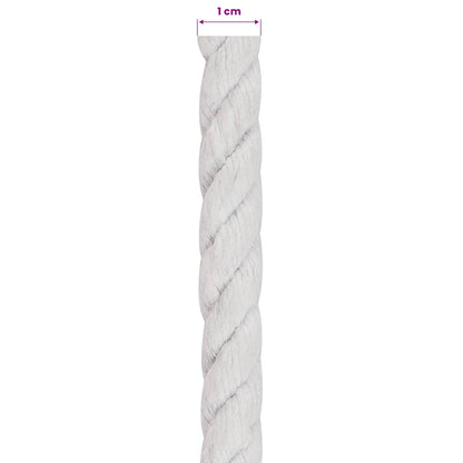 Cotton Rope 10 mm 50 m White 100% Cotton