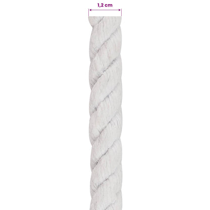 Cotton Rope 12 mm 100 m White 100% Cotton