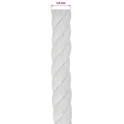 Cotton Rope 16 mm 100 m White 100% Cotton