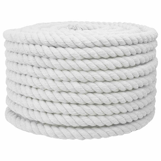 Cotton Rope 20 mm 25 m White 100% Cotton