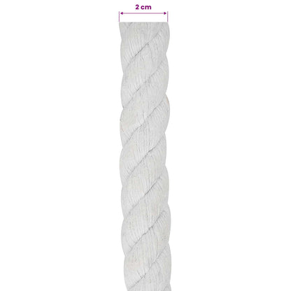 Cotton Rope 20 mm 100 m White 100% Cotton