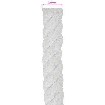 Cotton Rope 24 mm 25 m White 100% Cotton