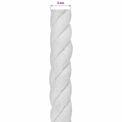 Cotton Rope 30 mm 50 m White 100% Cotton