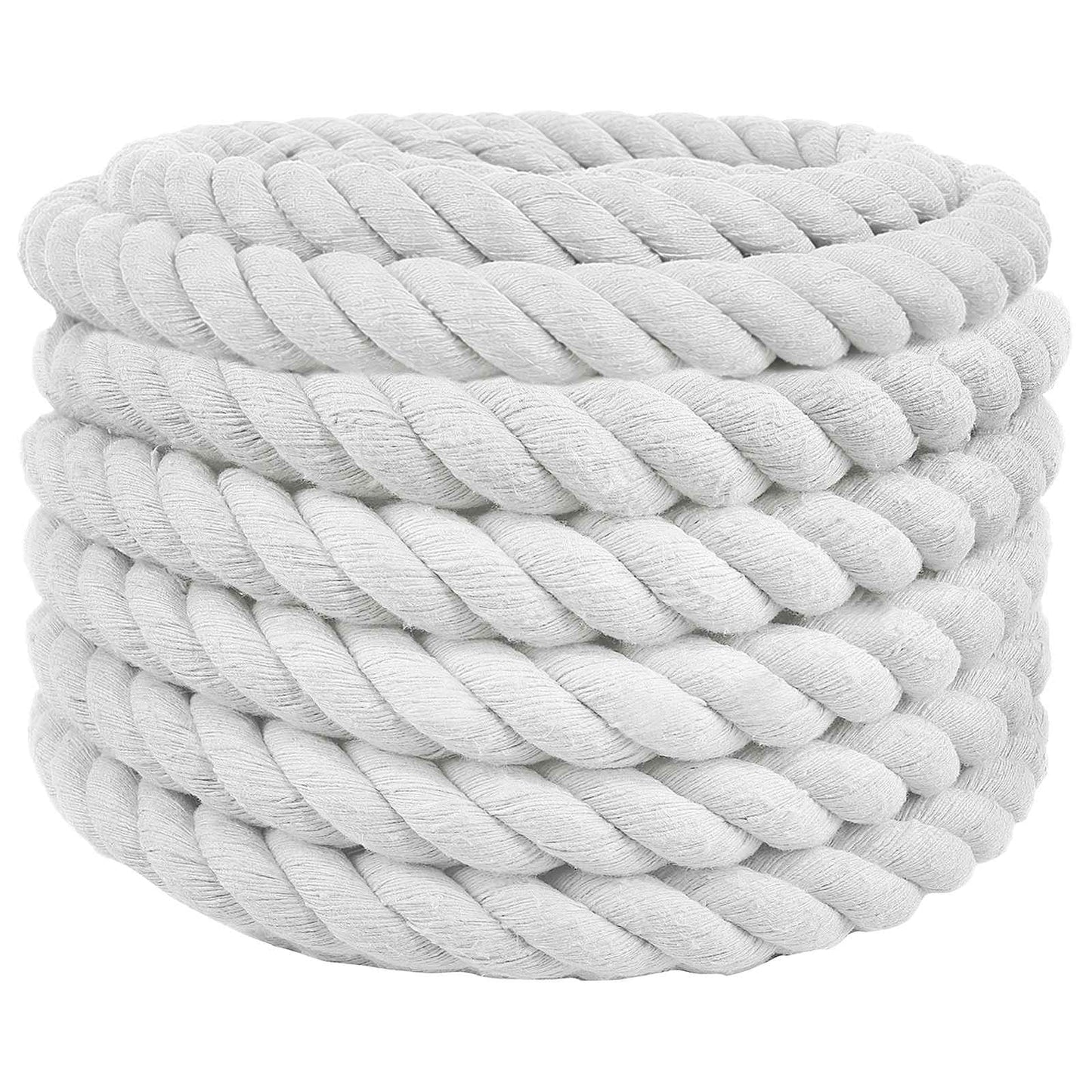 Cotton Rope 60 mm 10 m White 100% Cotton