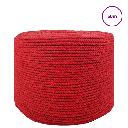 Rope Red 0.6 x 0.6 x 5000 cm Cotton
