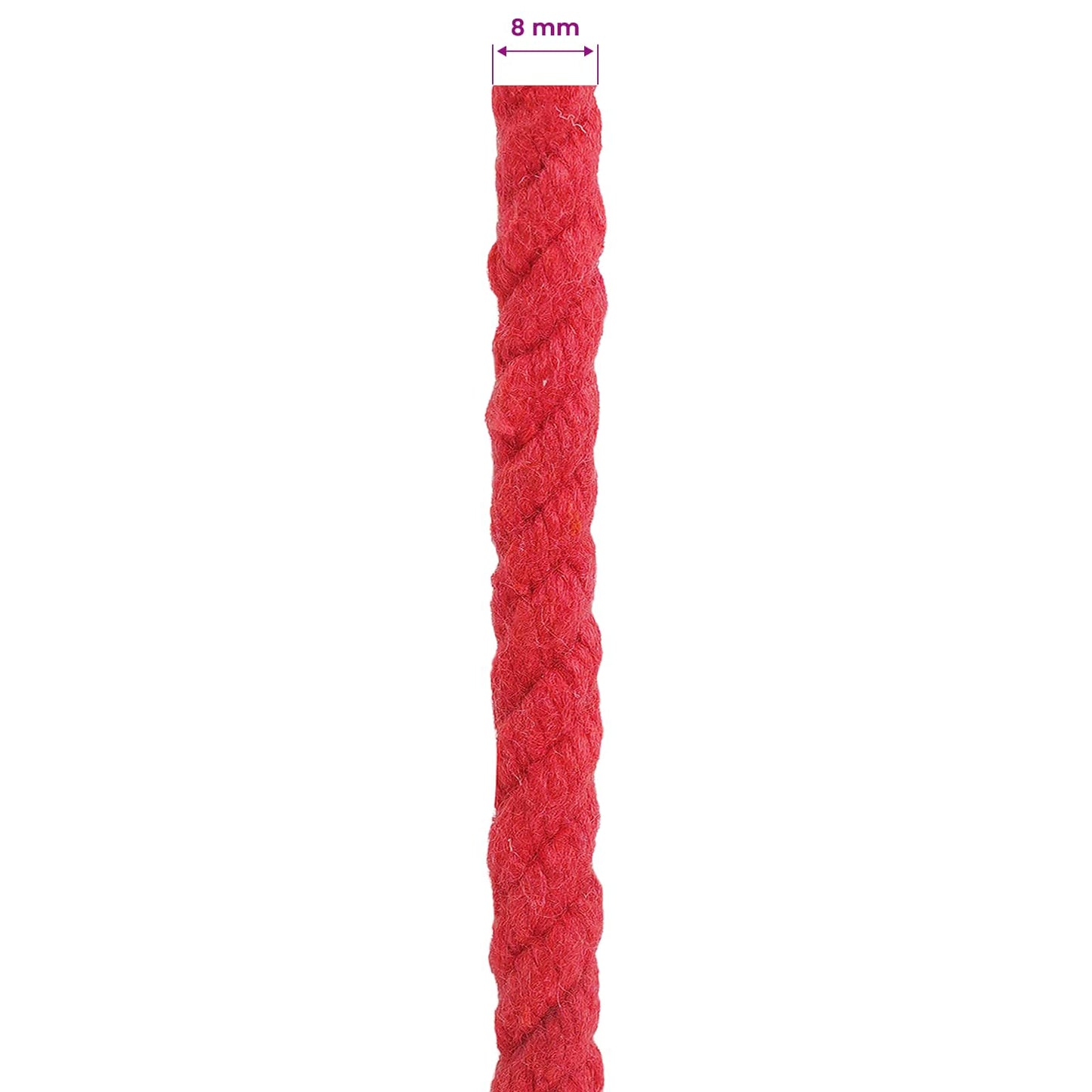 Rope Red 0.8 x 0.8 x 50000 cm Cotton