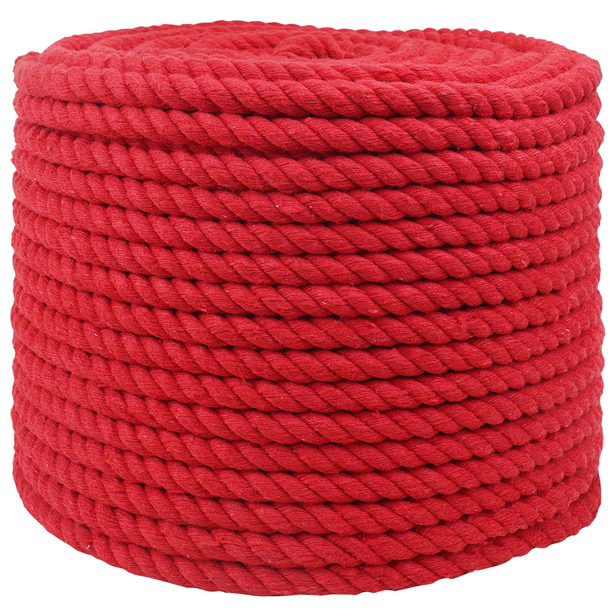 Cotton Rope 10 mm 100 m Red 100% Cotton