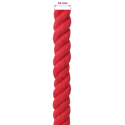 Rope Red 2.4 x 2.4 x 5000 cm Cotton
