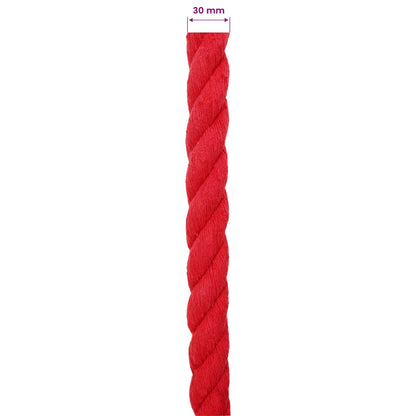 Rope Red 3 x 3 x 5000 cm Cotton