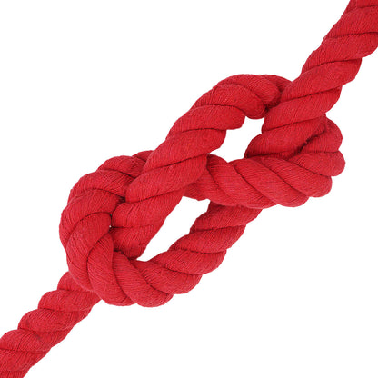 Cotton Rope 40 mm 10 m Red 100% Cotton
