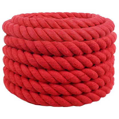 Cotton Rope 50 mm 5 m Red 100% Cotton