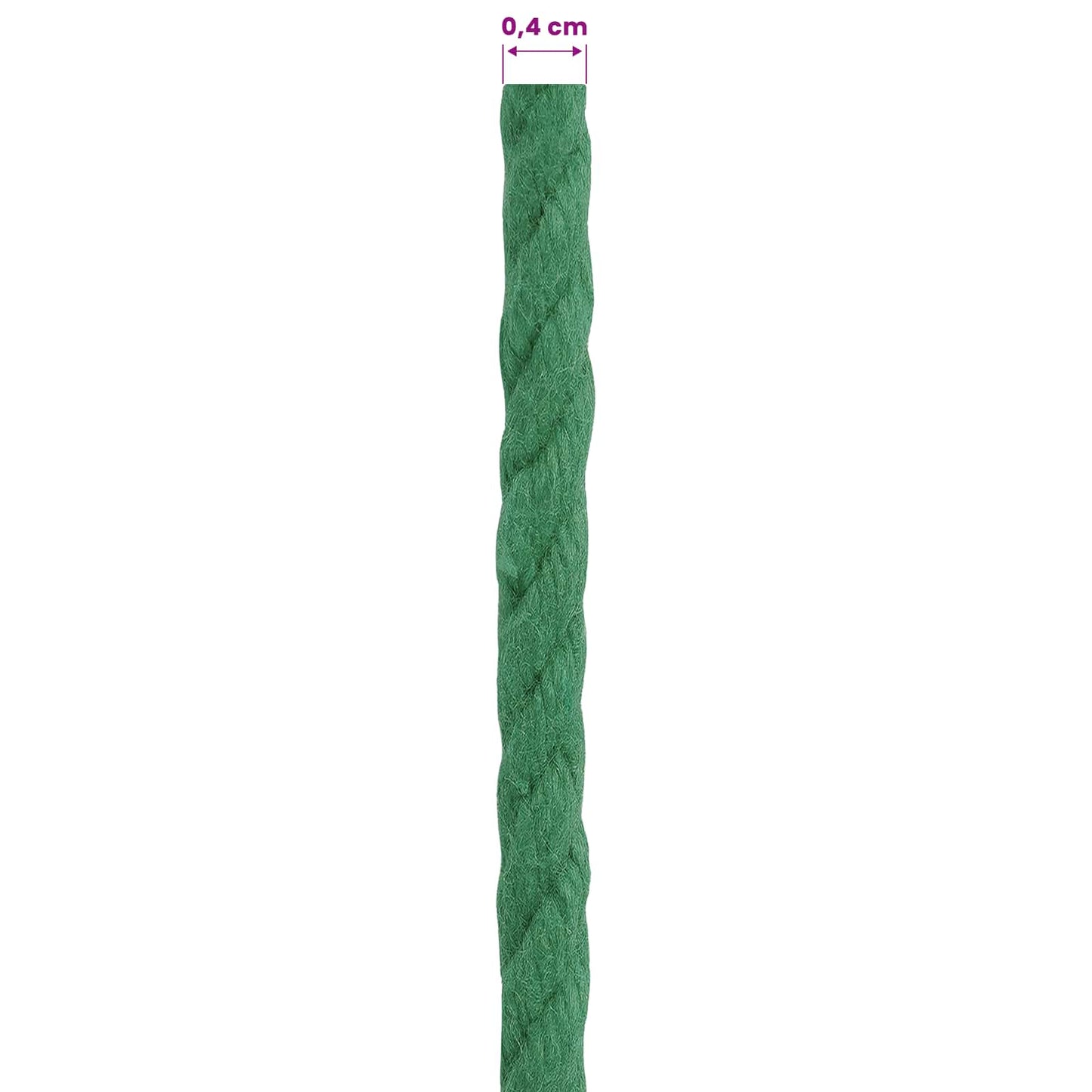 Rope Green 0.4 x 0.4 x 10000 cm Cotton