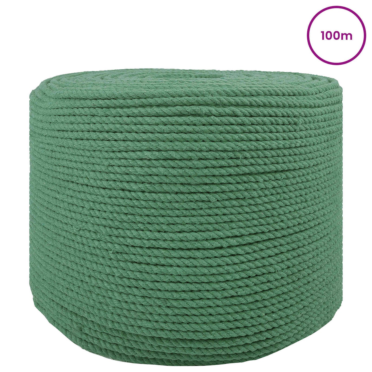 Rope Green 0.6 x 0.6 x 10000 cm Cotton