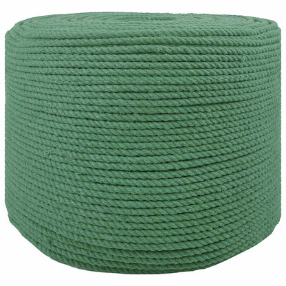 Cotton Rope 6 mm 250 m Green 100% Cotton