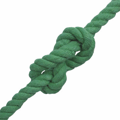 Cotton Rope 12 mm 100 m Green 100% Cotton