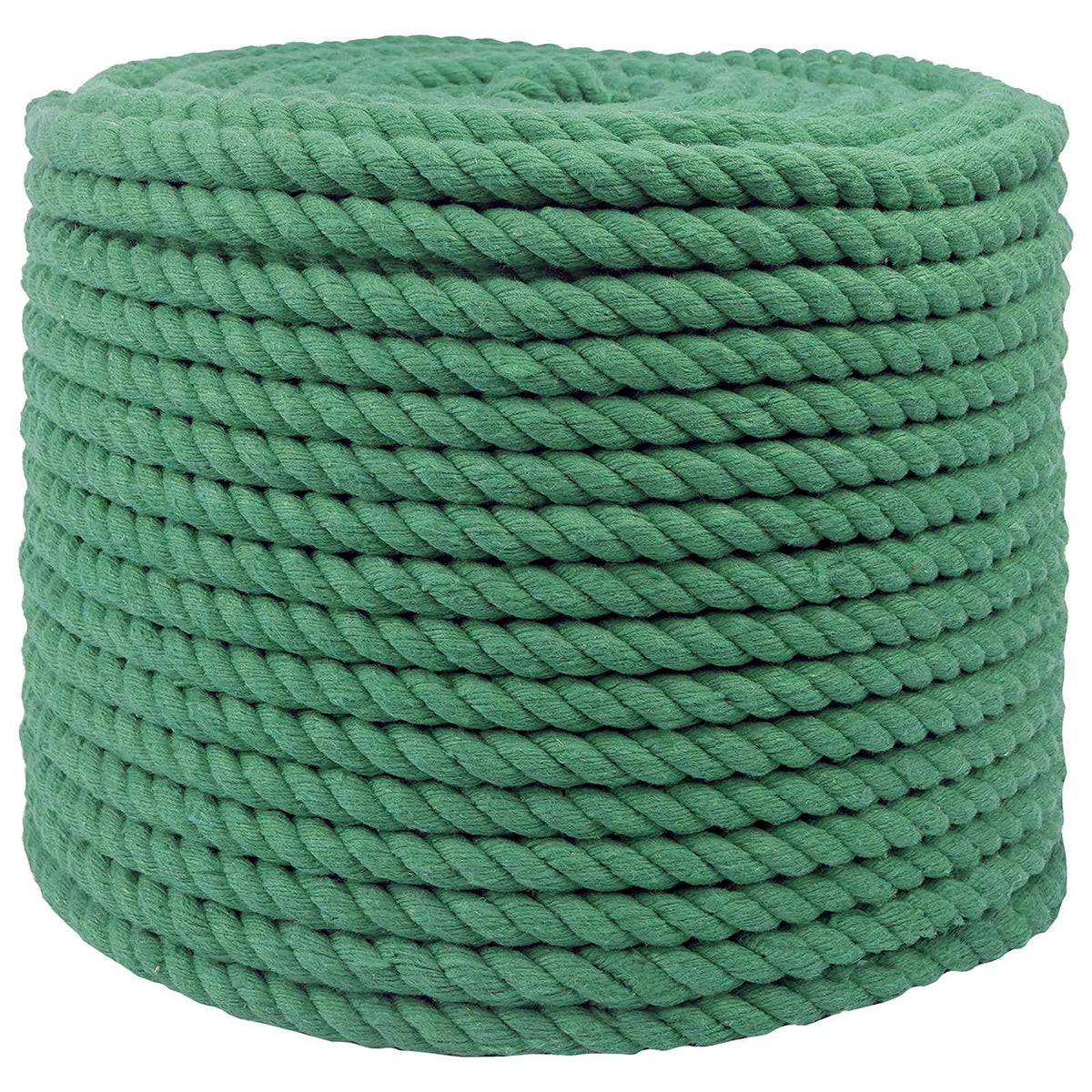 Cotton Rope 12 mm 100 m Green 100% Cotton