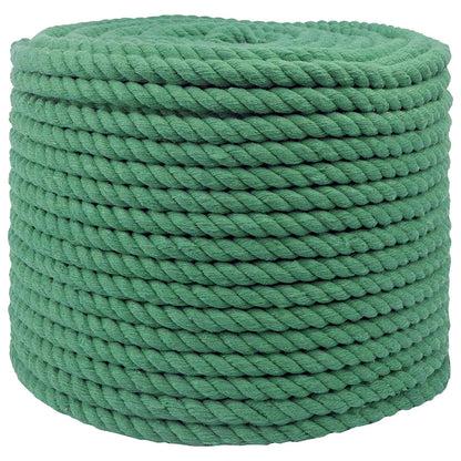 Cotton Rope 14 mm 50 m Green 100% Cotton