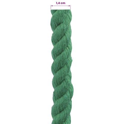 Cotton Rope 14 mm 250 m Green 100% Cotton