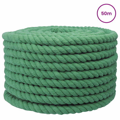 Cotton Rope 16 mm 50 m Green 100% Cotton