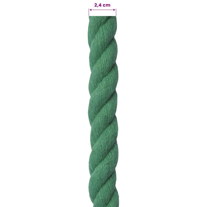 Cotton Rope 24 mm 25 m Green 100% Cotton