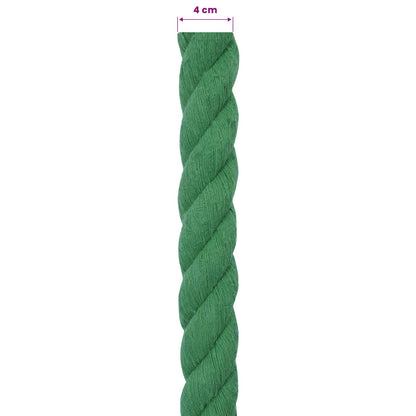Cotton Rope 40 mm 5 m Green 100% Cotton