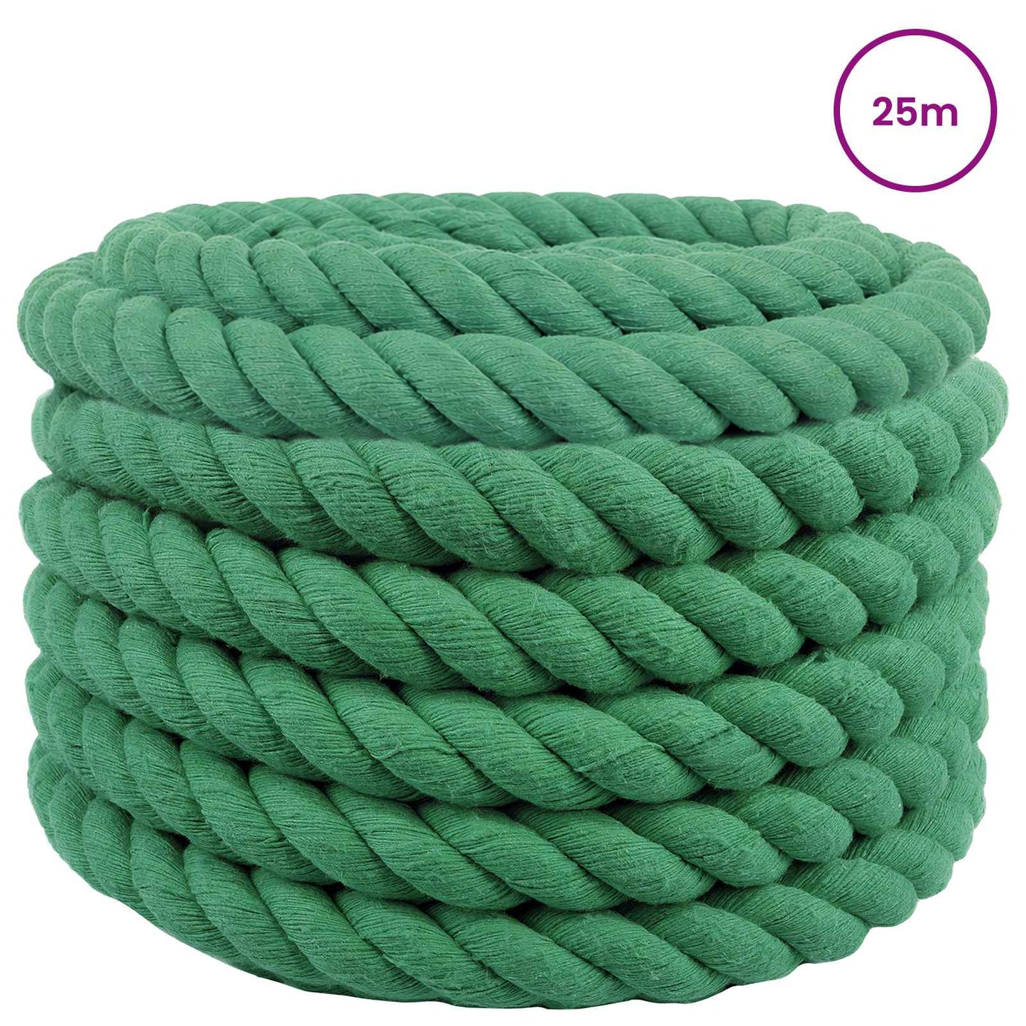Rope Green 4 x 4 x 2500 cm Cotton