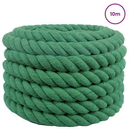 Cotton Rope 50 mm 10 m Green 100% Cotton