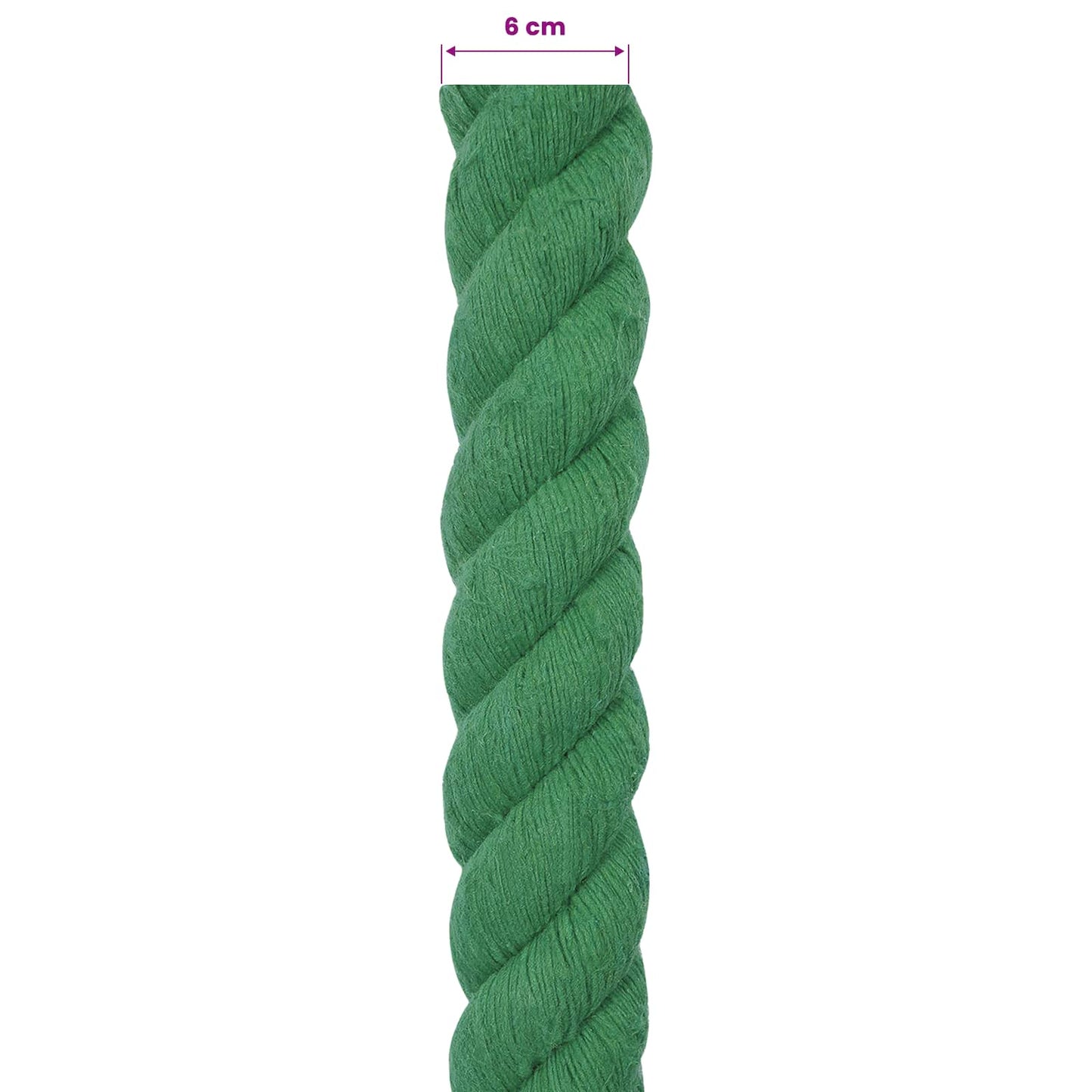 Rope Green 6 x 6 x 500 cm Cotton