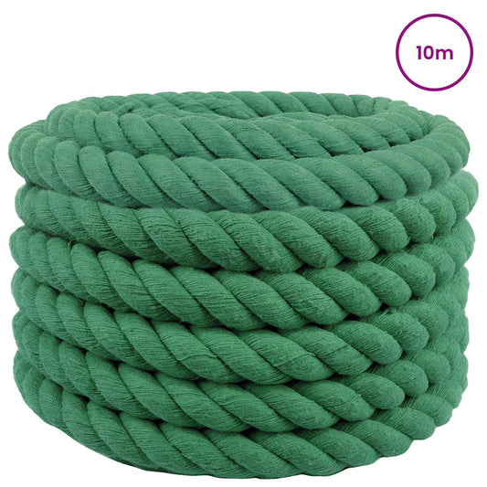Rope Green 6 x 6 x 1000 cm Cotton