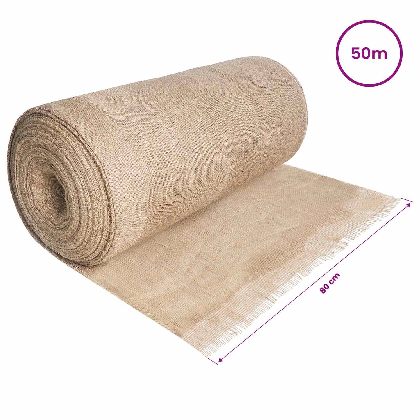 Jute Roll Natural 160 x 5000 cm
