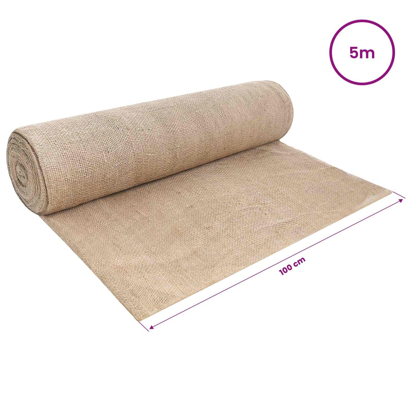 Jute Roll Natural 200 x 500 cm