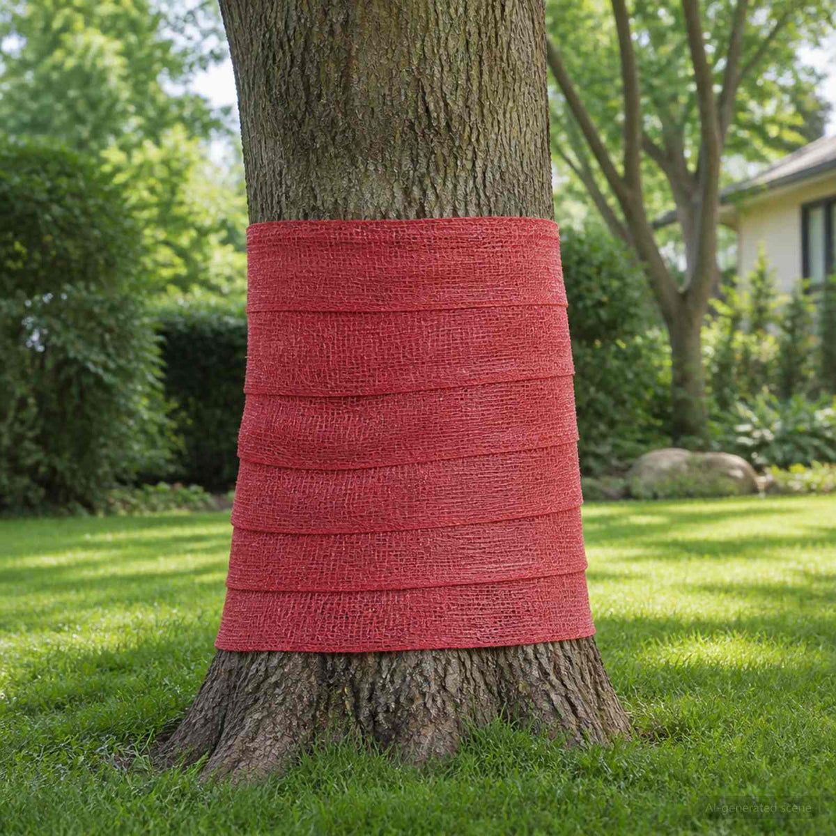 Jute Roll 160 x 2500 cm Red