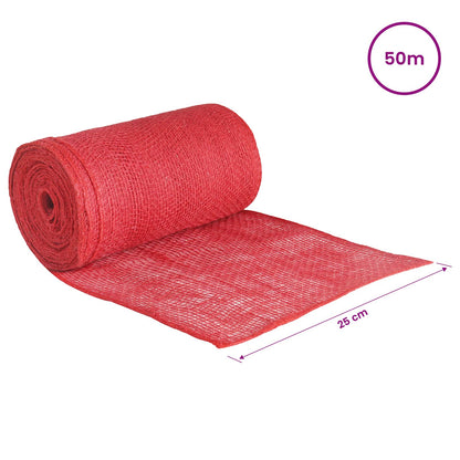 Jute Roll Red 25 x 5000 cm