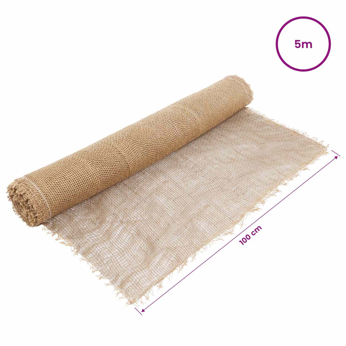 Jute Roll Natural 100 x 500 cm