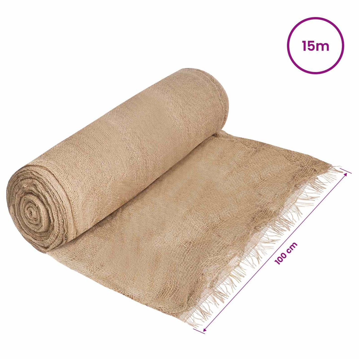 Jute Roll Natural 200 x 1500 cm