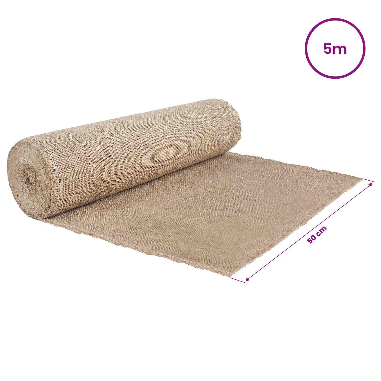 Jute Roll Natural 50 x 500 cm