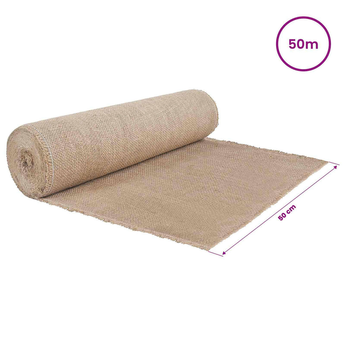 Jute Roll 50 x 5000 cm Natural