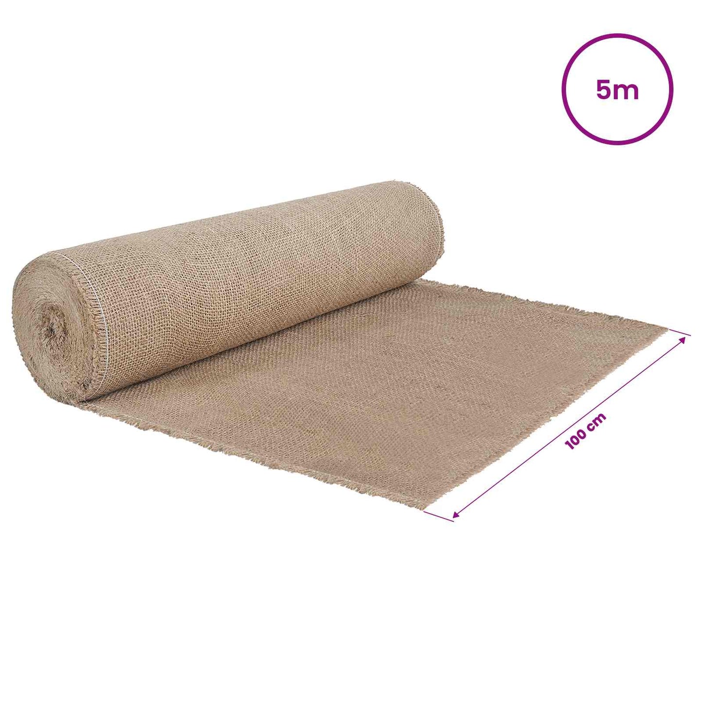 Jute Roll Natural 100 x 500 cm