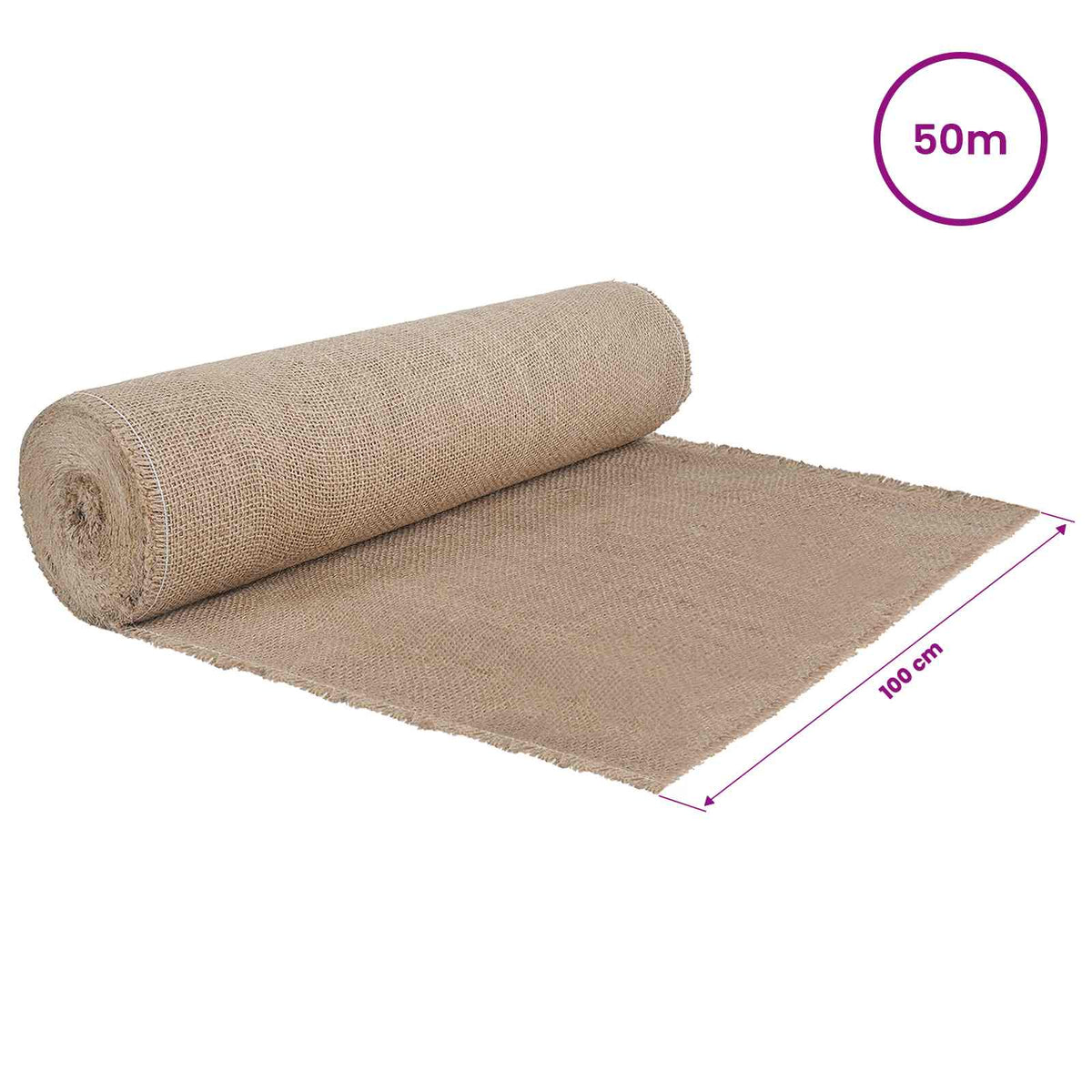 Jute Roll 100 x 5000 cm Natural