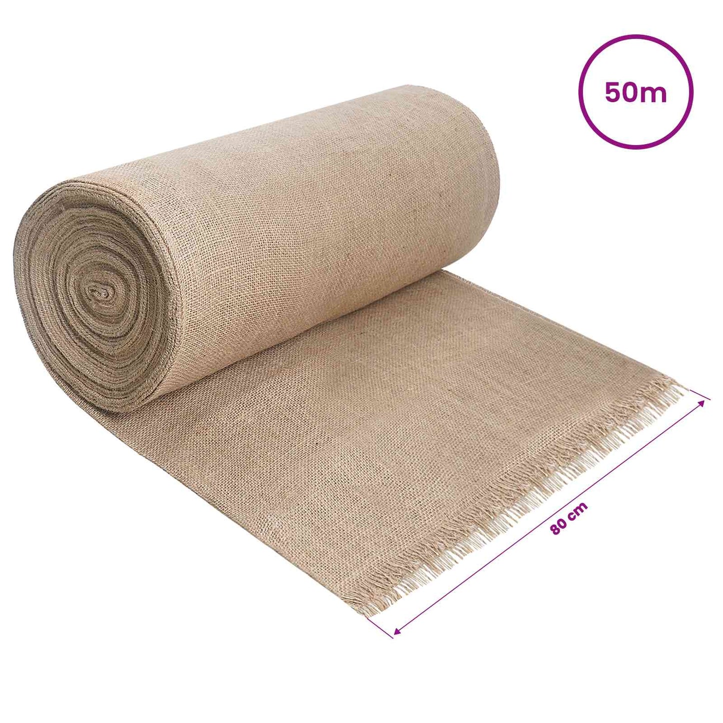 Jute Roll Natural 160 x 5000 cm