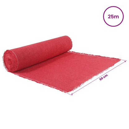 Jute Roll 50 x 2500 cm Red
