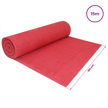 Jute Roll 200 x 1500 cm Red