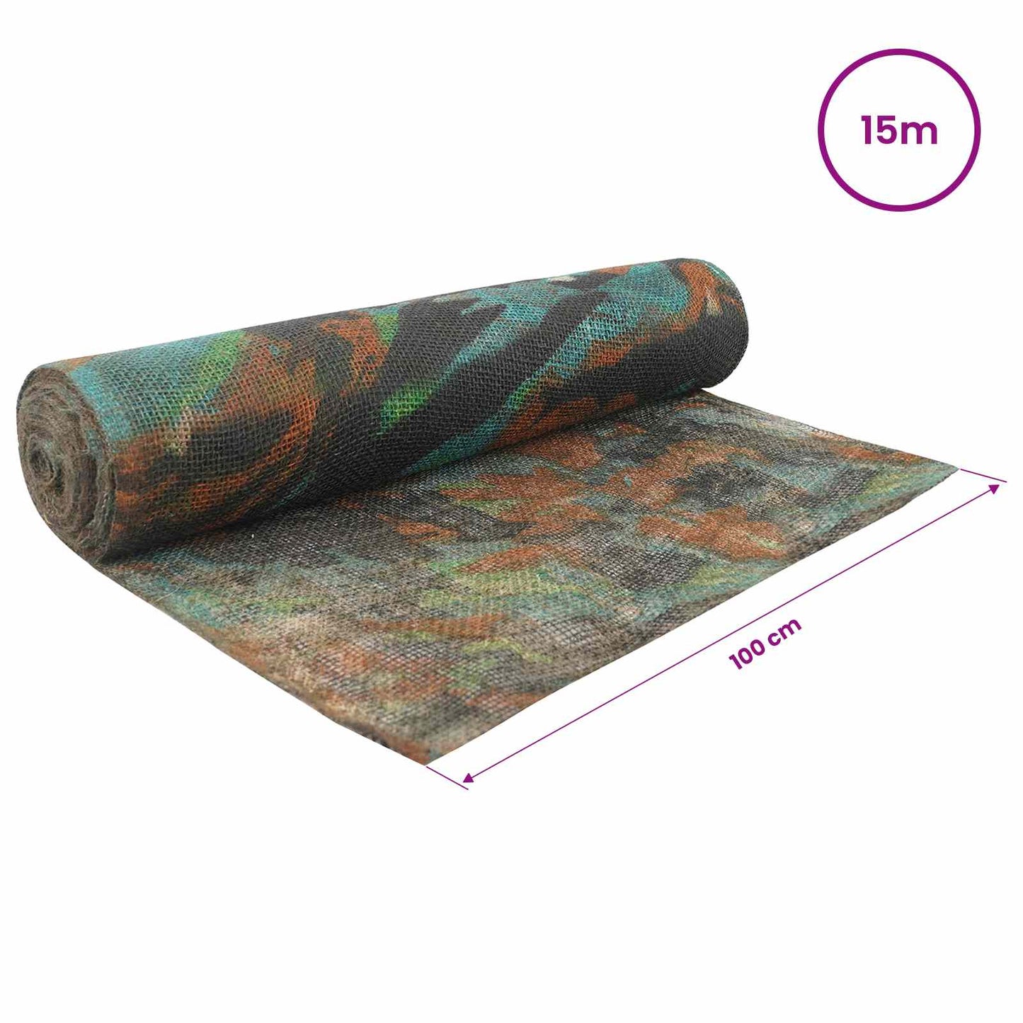 Jute Roll 100 x 1500 cm Camouflage