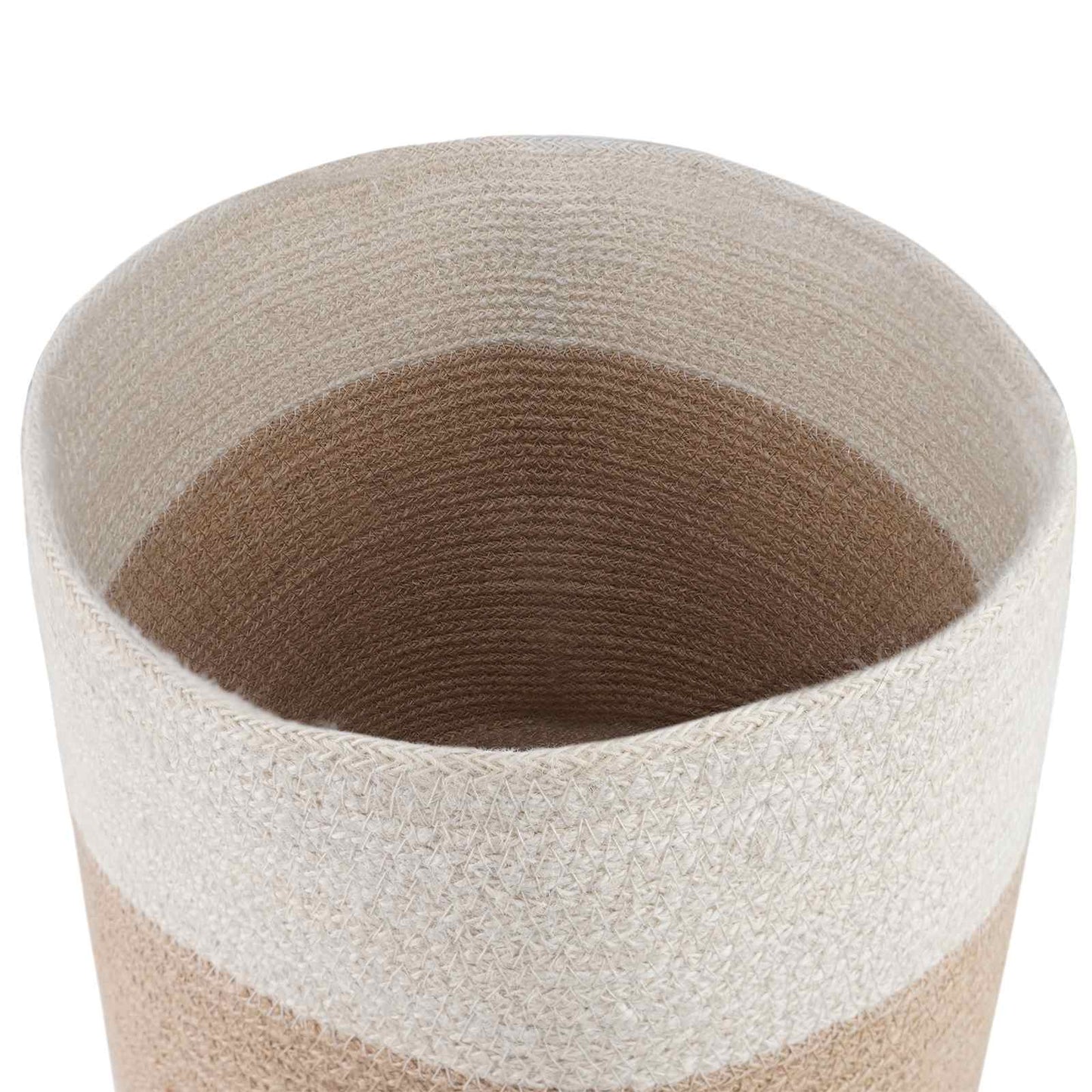 Plant Pot Set 2 pcs Natural and White Ø 28 x 28 cm