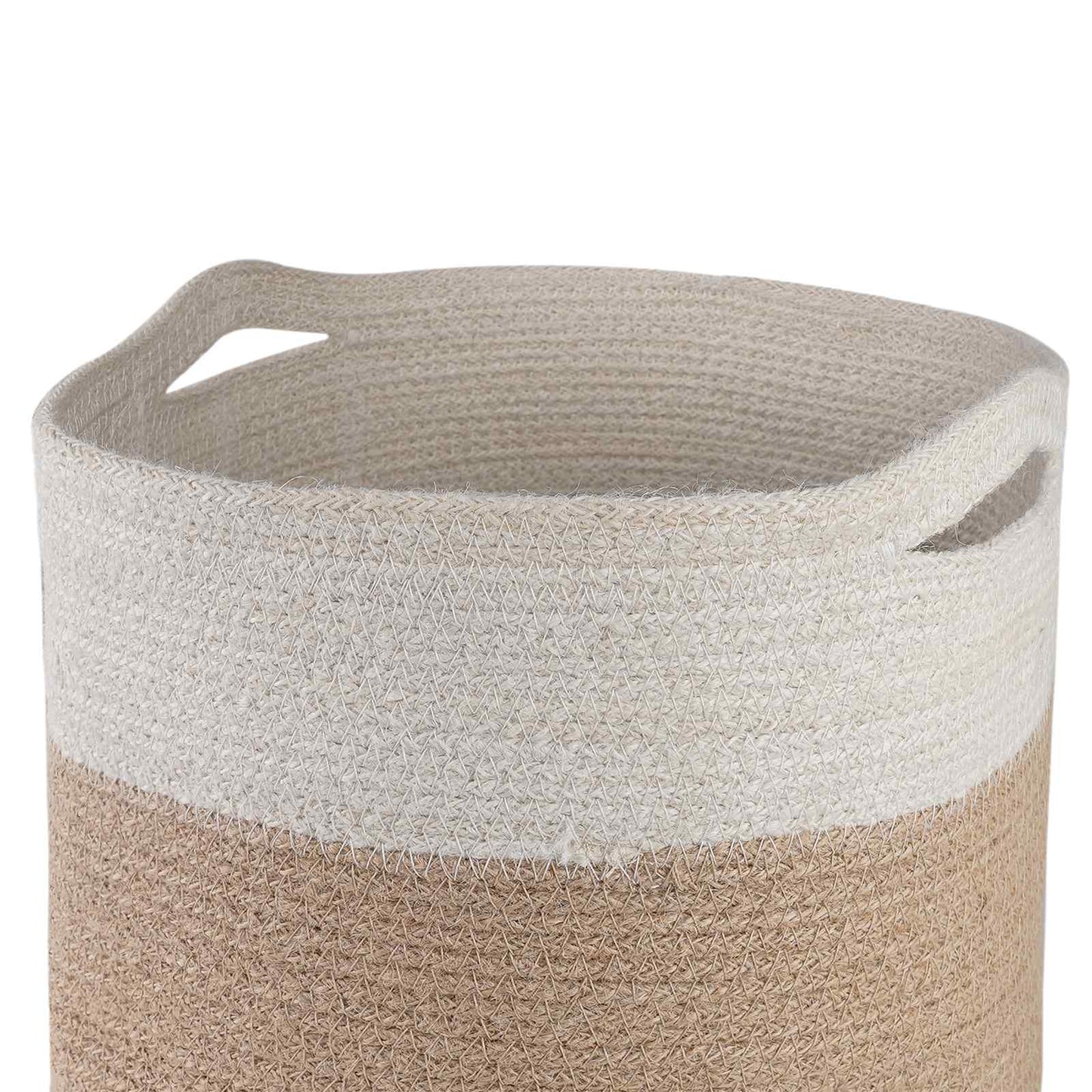 Plant Pot Set 2 pcs Natural and White Ø 28 x 28 cm
