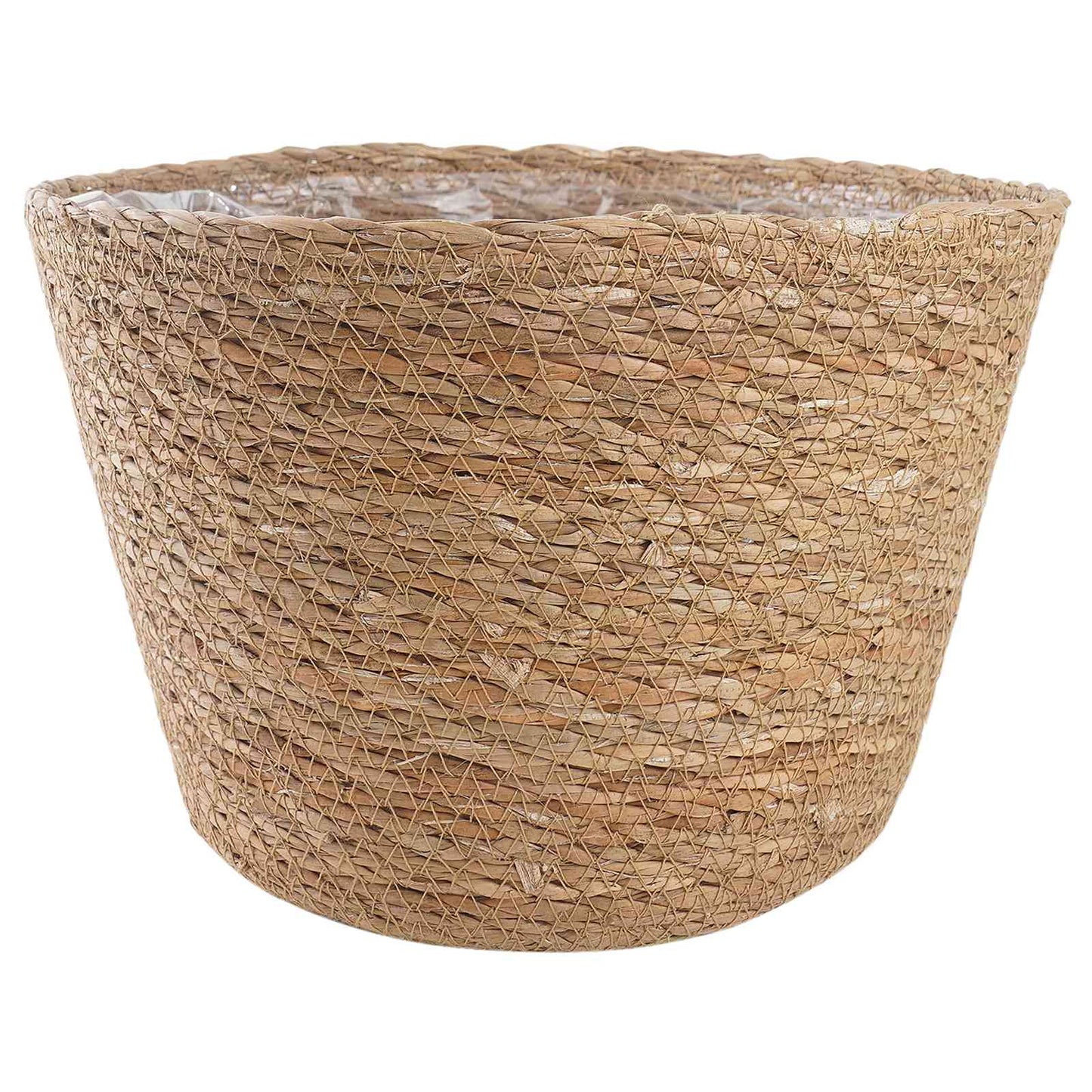 Seagrass Plant Baskets 3 pcs Natural Ø26 x 19 cm 100% Seagrass