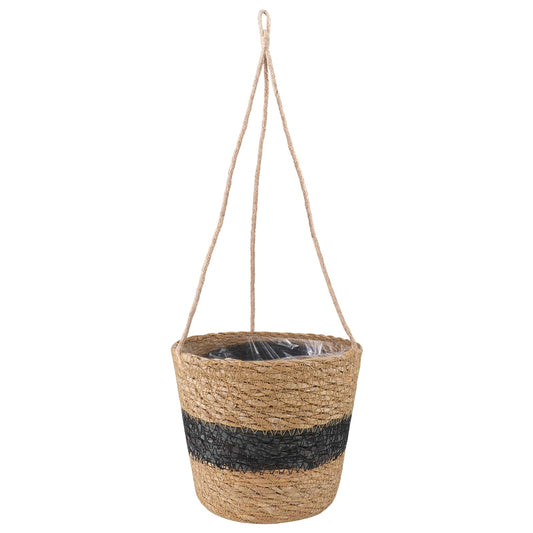 3 pcs Natural and Black Ø26 x 19 cm 100% Seagrass