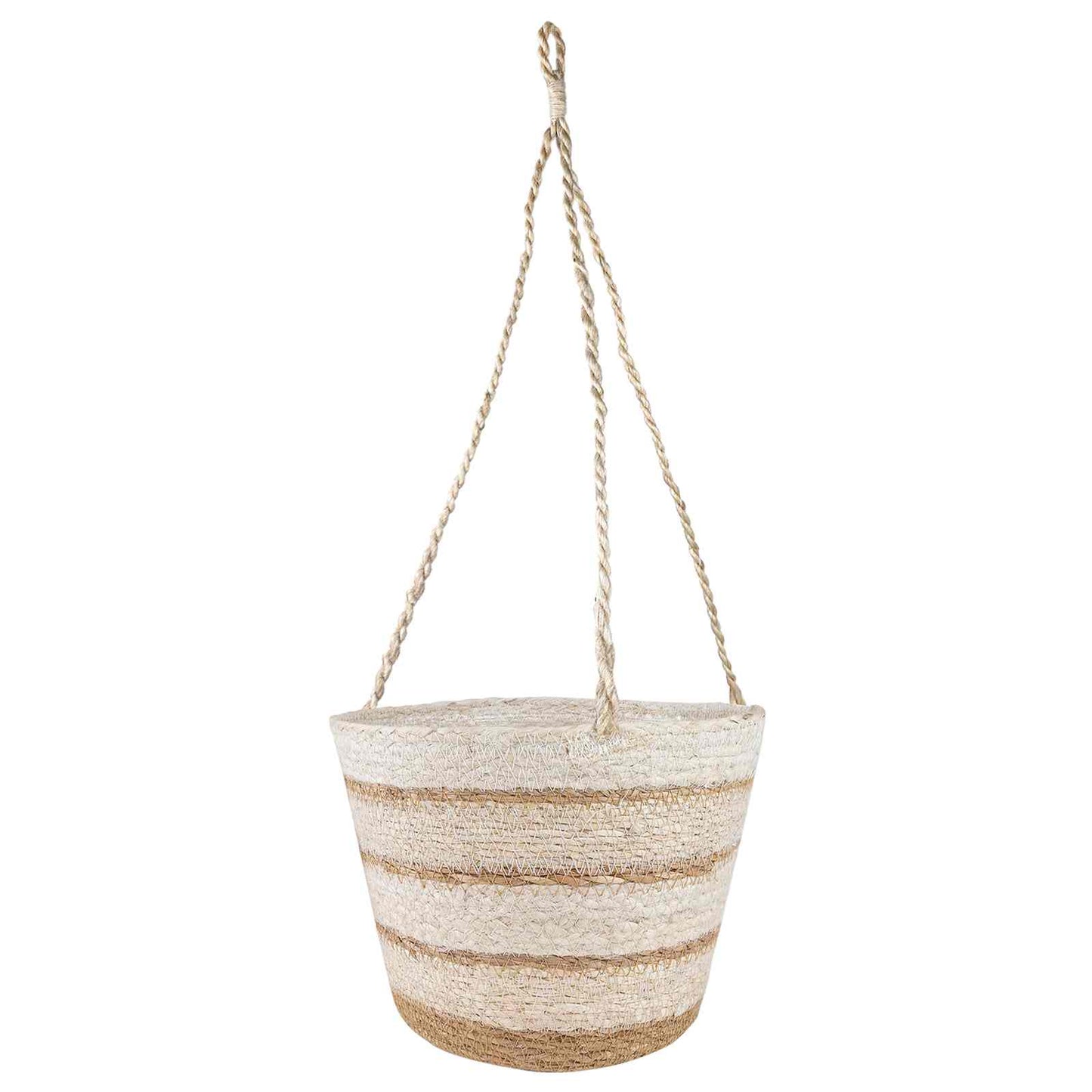 Seagrass Plant Baskets 3 pcs Natural,White and Beige